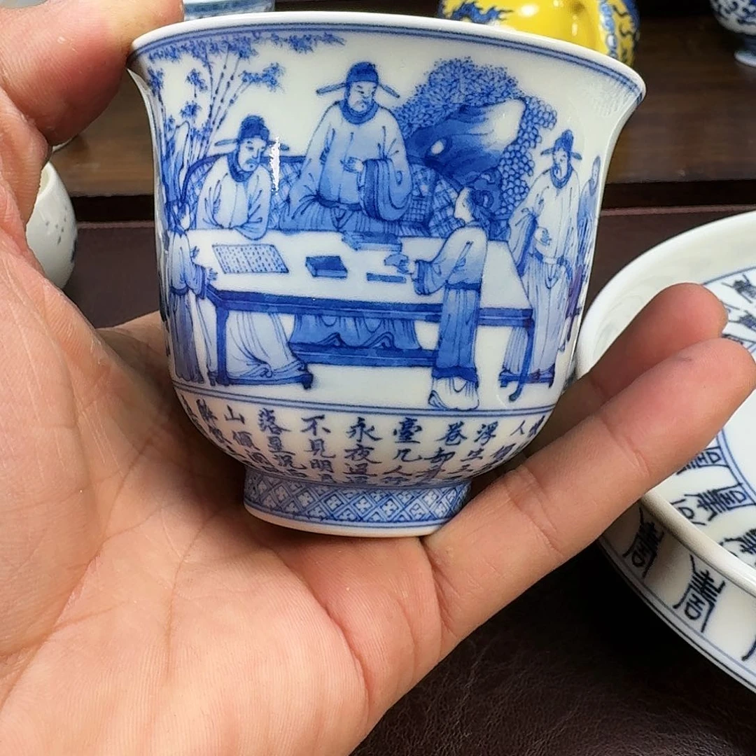 瓷片M****现代景德镇陶瓷手绘茶具