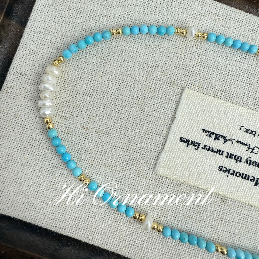 钛钢项链 【苍雪】 蓝色百搭 清新脱俗时尚轻奢小众简约