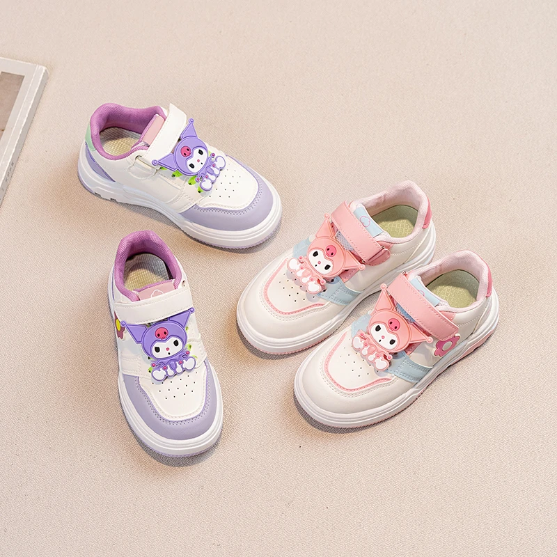 ABC童鞋新款儿童百搭休闲运动鞋女孩时尚公主板鞋中大童库洛米