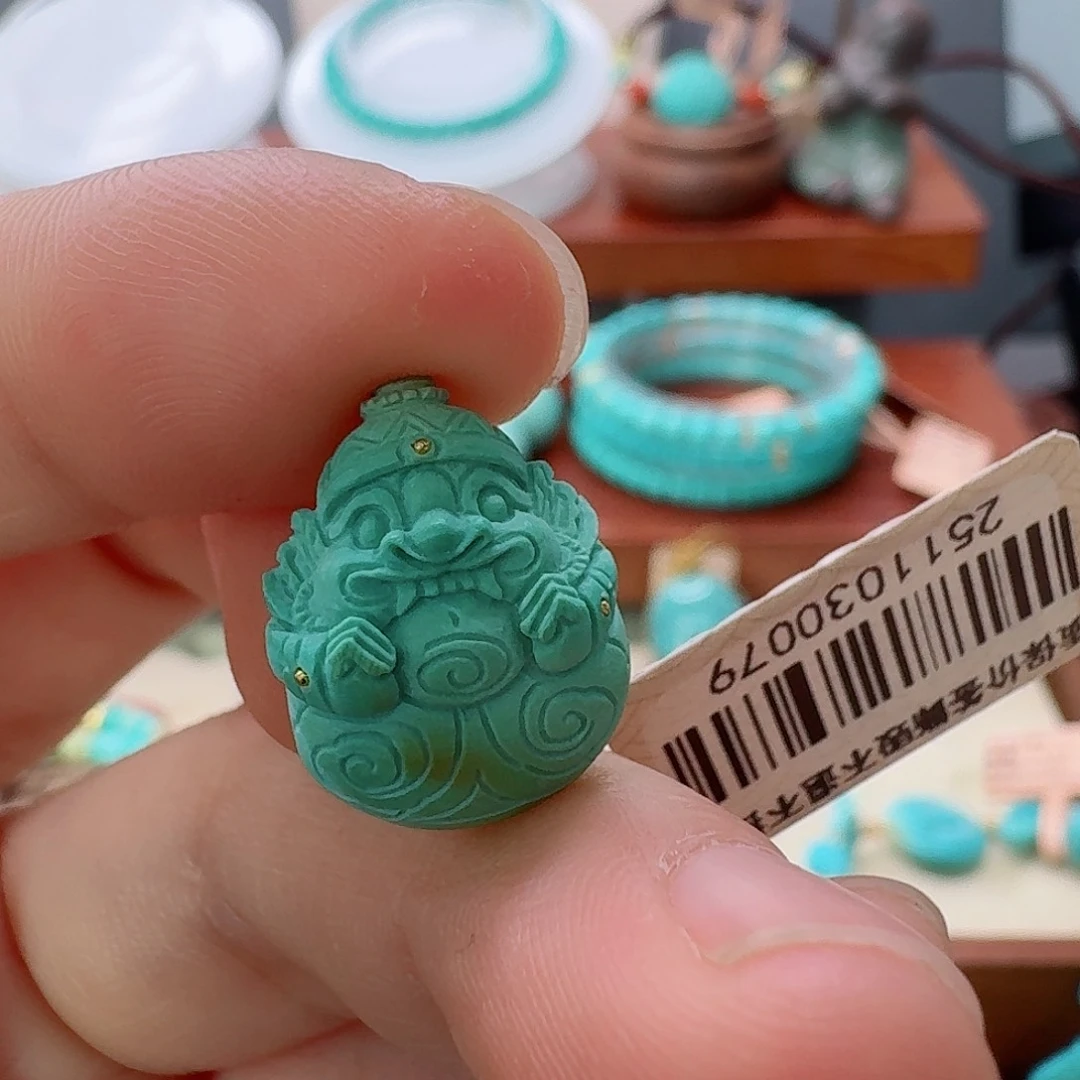 绿松石未镶嵌珠宝半成品