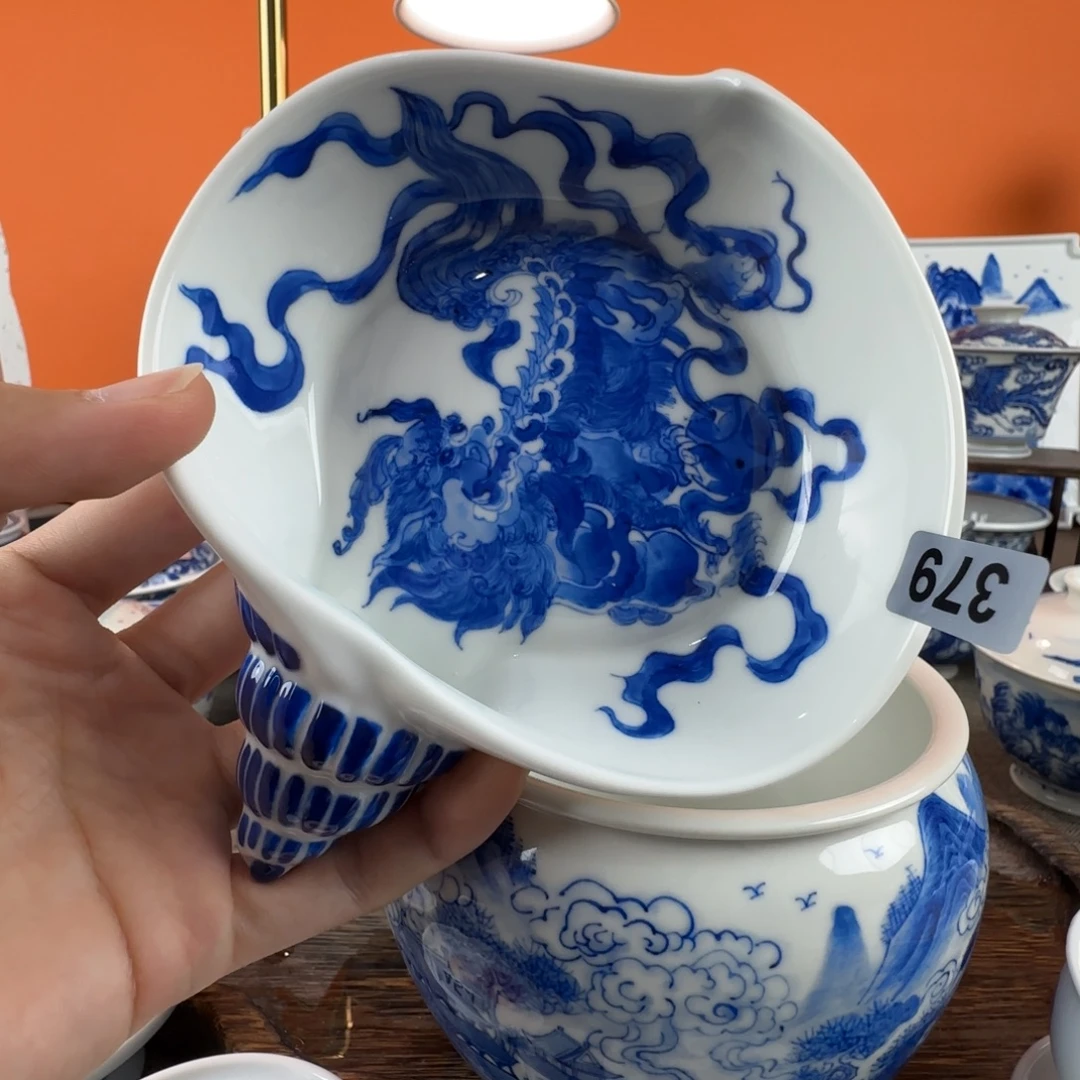 无***G瓷片景德镇手绘青花瓷器379