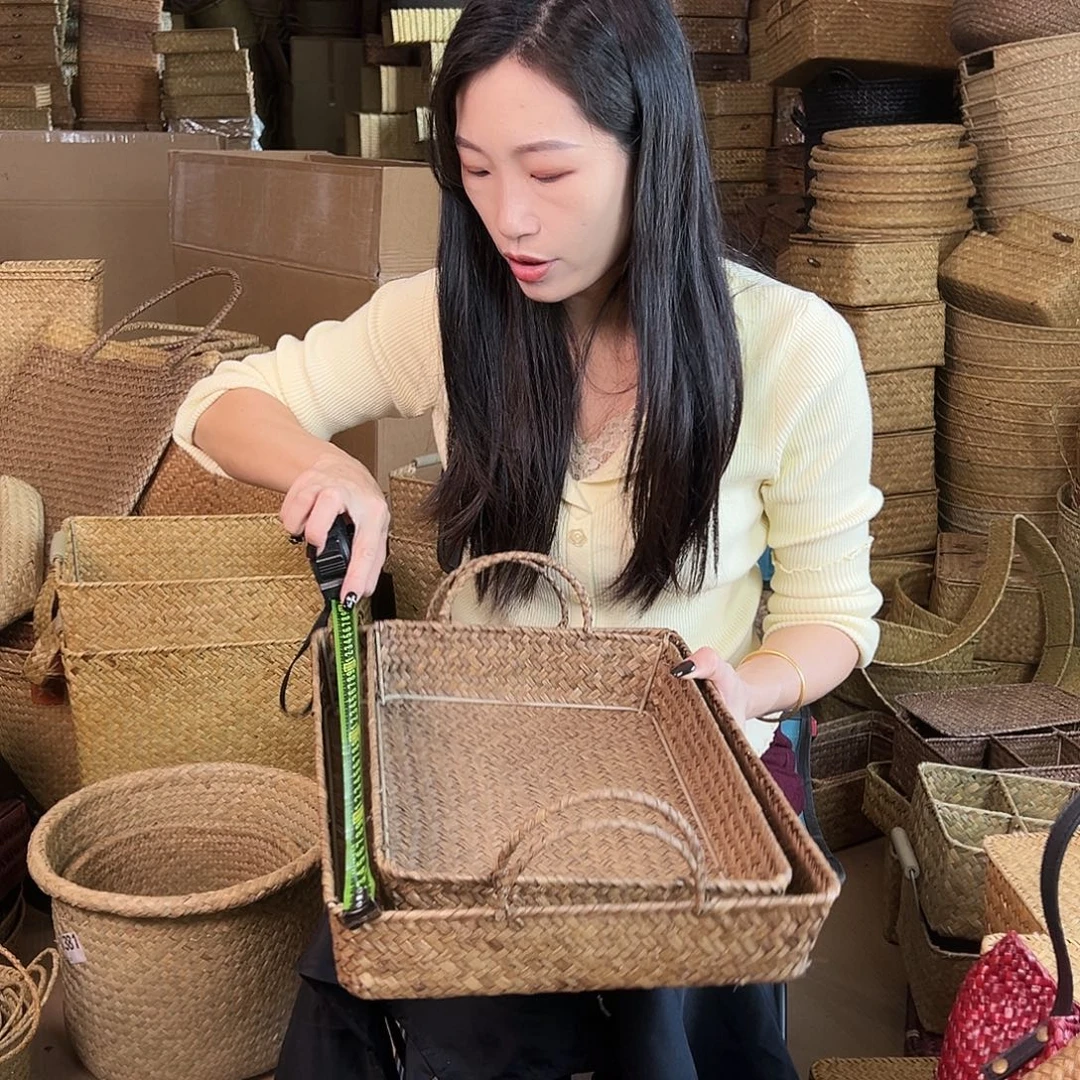 草编草编包/草编收纳盒微瑕疵