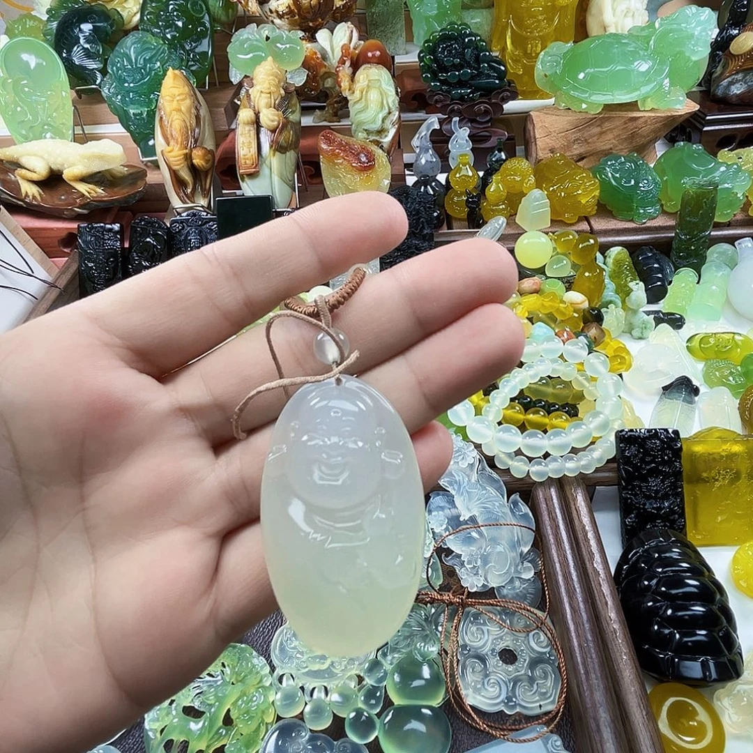 岫玉未镶嵌吊坠(不含链)