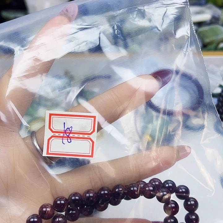 烟晶手链银S925镶嵌，