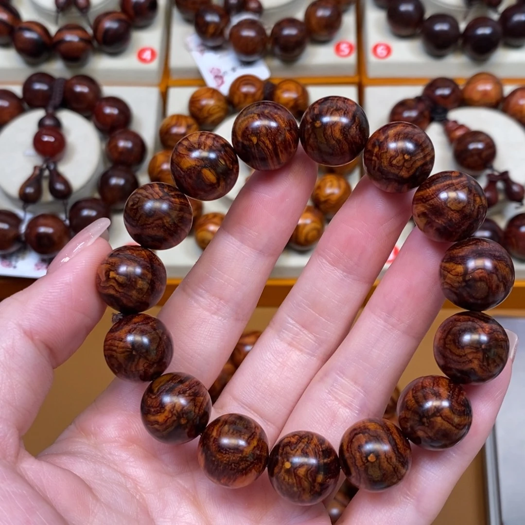 偏***。手串/手链黄花梨/降香黄檀海南黄花梨1.5