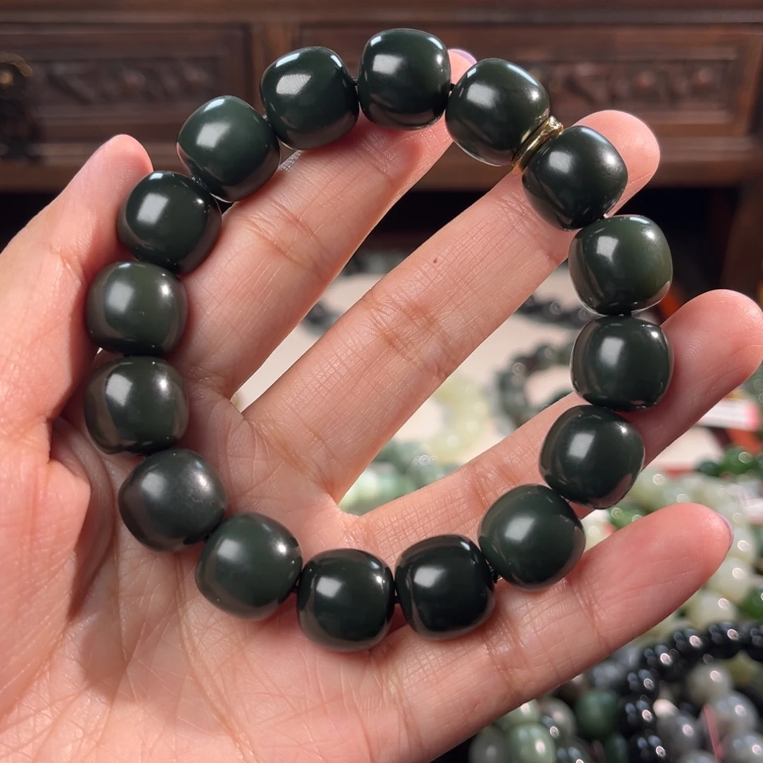 和田玉未镶嵌手链