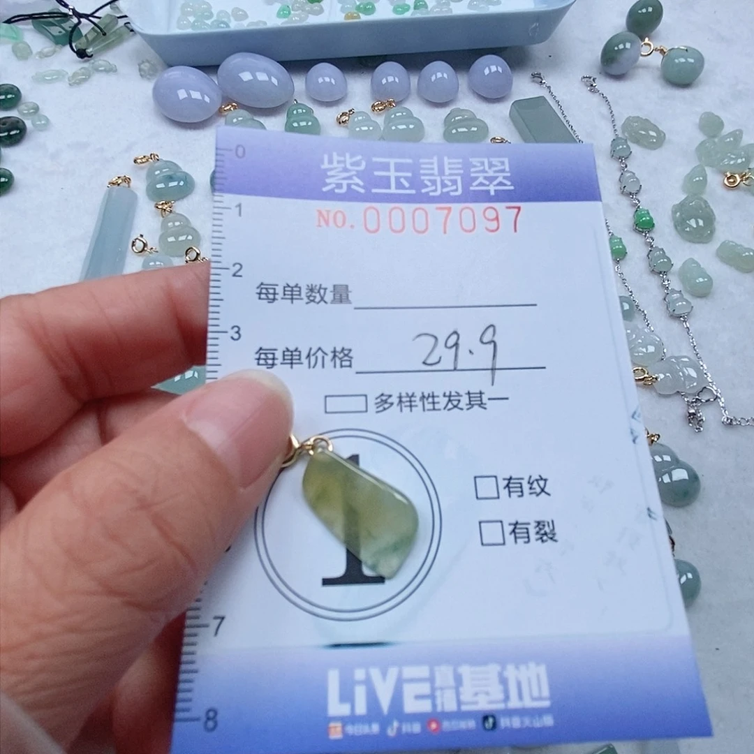 翡翠未镶嵌颈饰黄翡随行