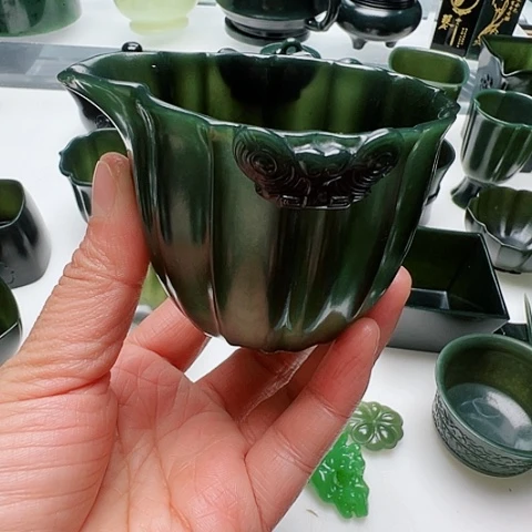 和田玉（青玉）挂件未镶嵌鱼*