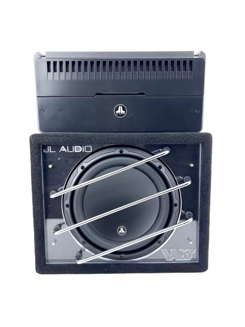 JL捷力10W3 汽车音响无源蜂窝密闭式箱体组合捷力RD1000功放套餐