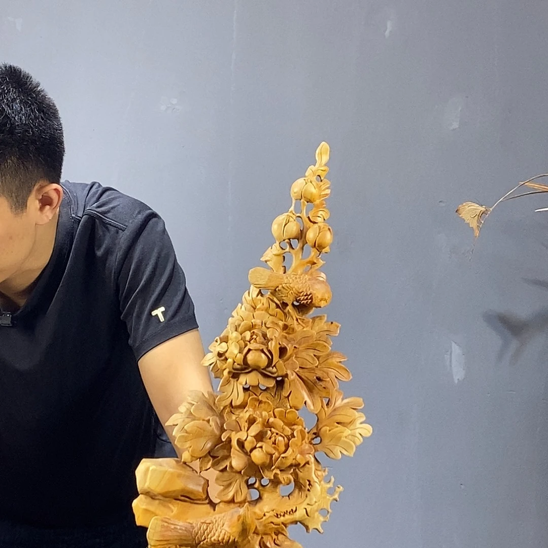 柏木木雕工艺品摆件