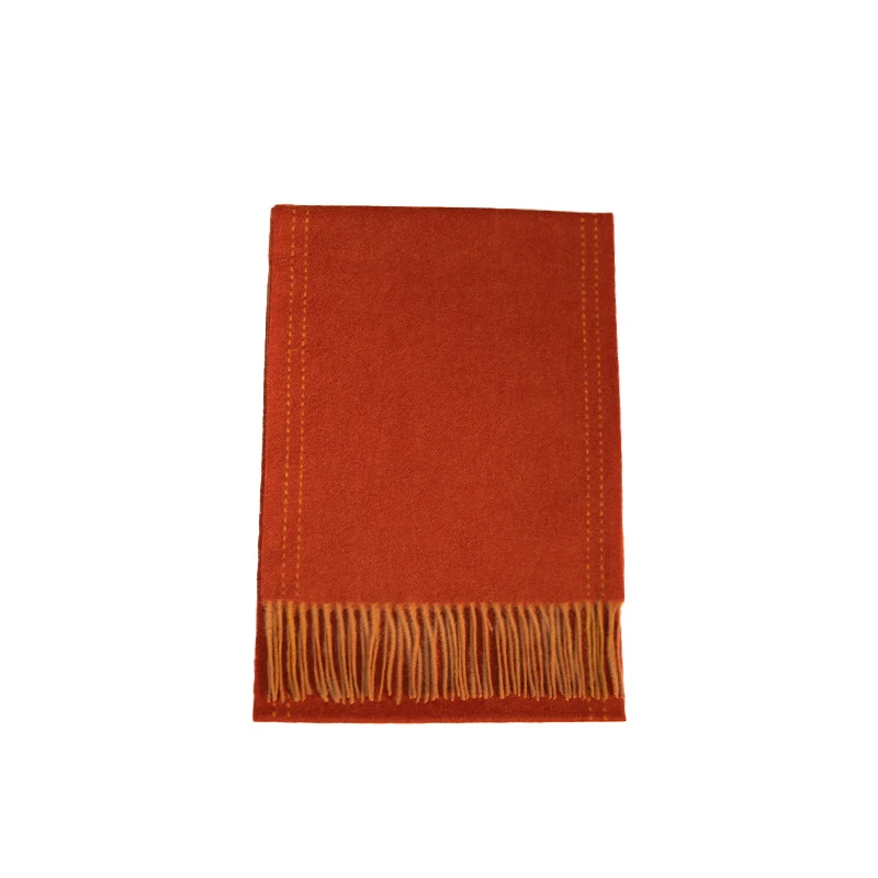 恩圣围合100绵羊毛高品质围巾时尚纯色质感经典