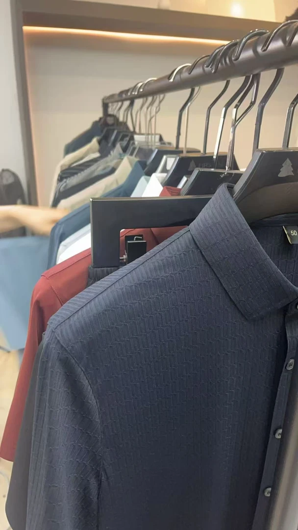 【一件装】短袖男t恤夏季短袖薄款高级感男装休闲商务翻领