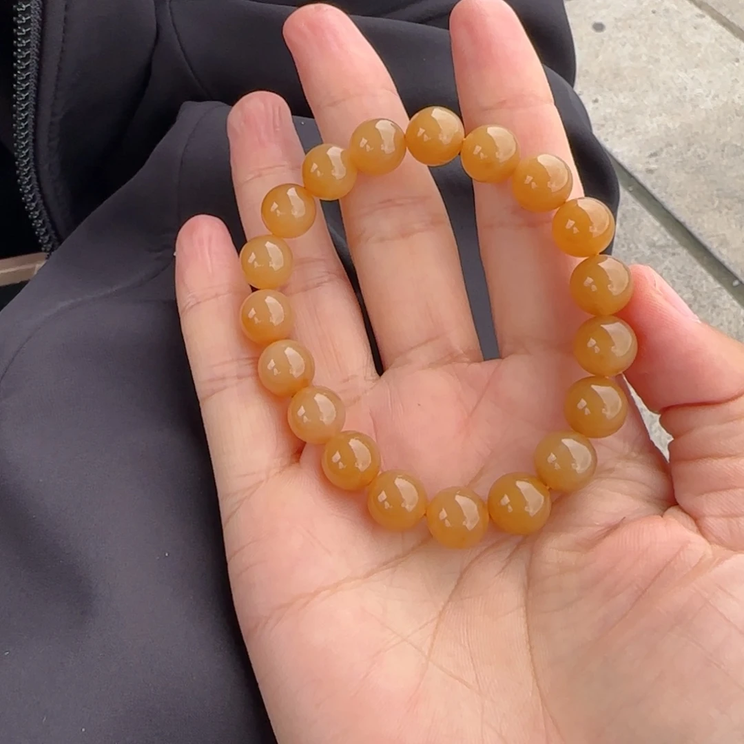 未镶嵌手链和田玉新疆且未蜜糖卡10