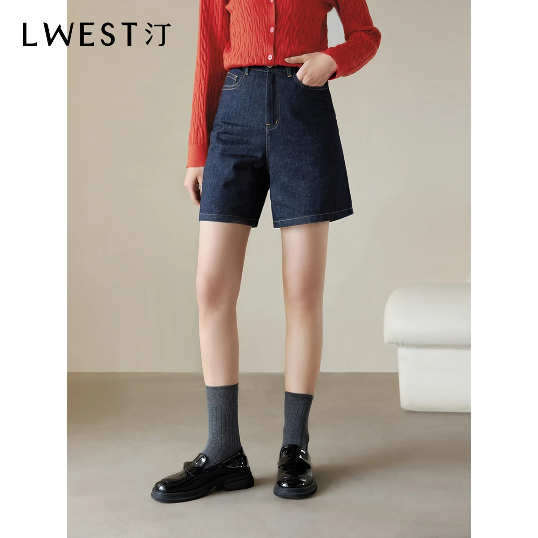 【商场同款】朗文斯汀高腰小个子复古牛仔裤DTYN4307D03242