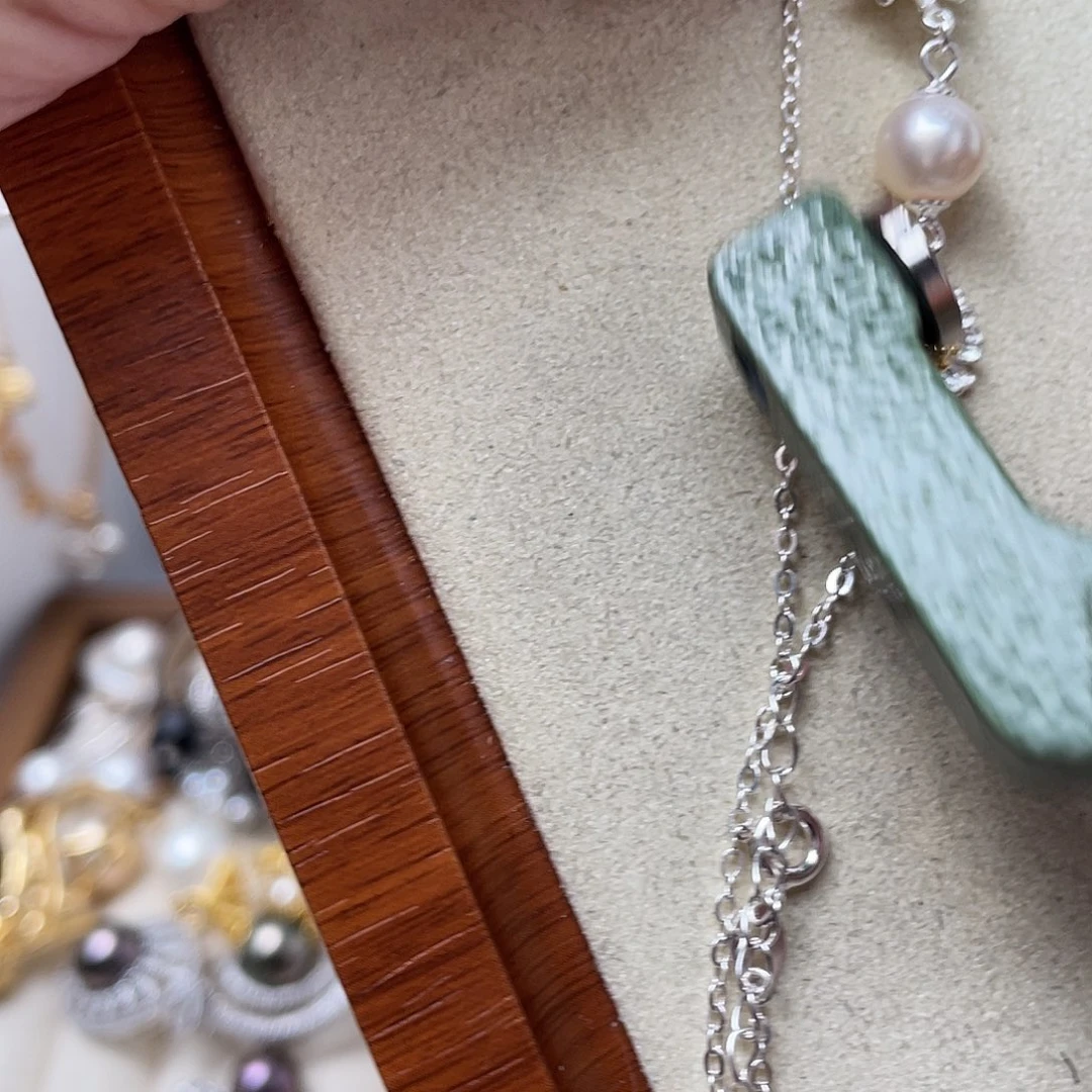 海水珍珠吊坠(不含链)银S925镶嵌