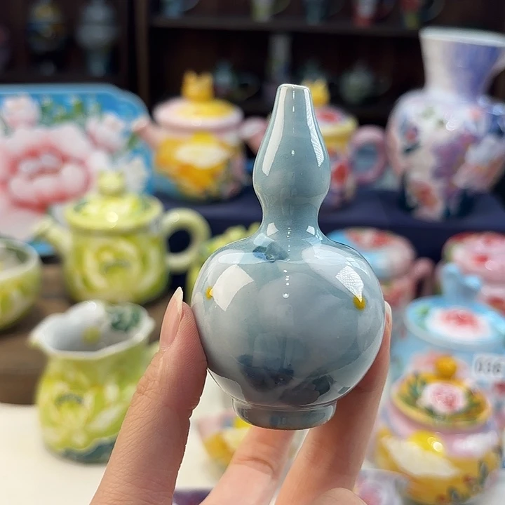 瓷片景德镇手绘高温釉下彩陶瓷茶具