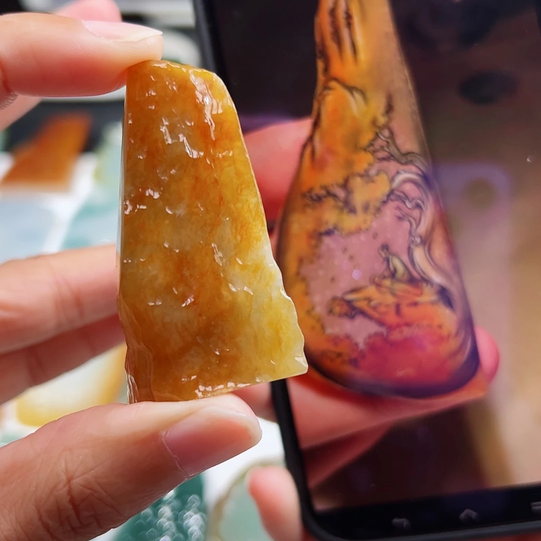 定制翡翠未镶嵌翡翠挂件