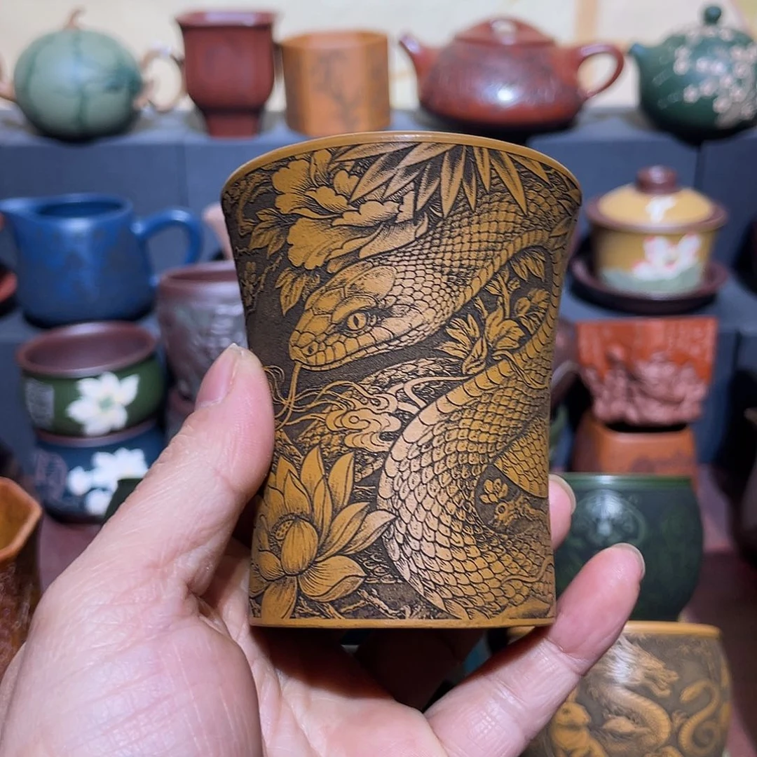 原矿紫砂手工主人杯