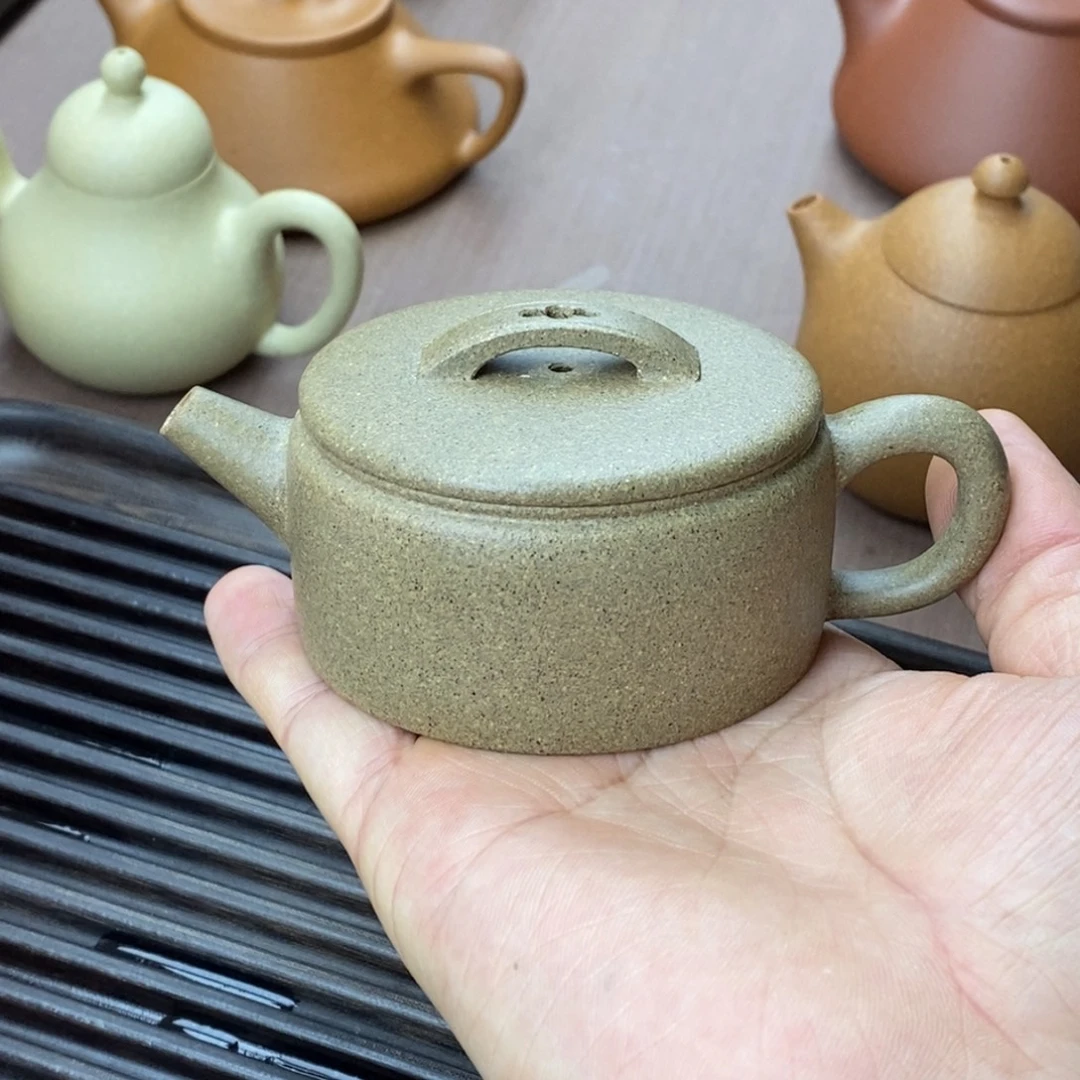 紫砂茶壶亲降坡汉瓦100容量