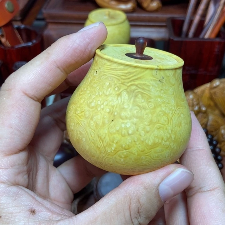 黄杨木瘿木整木挖罐子