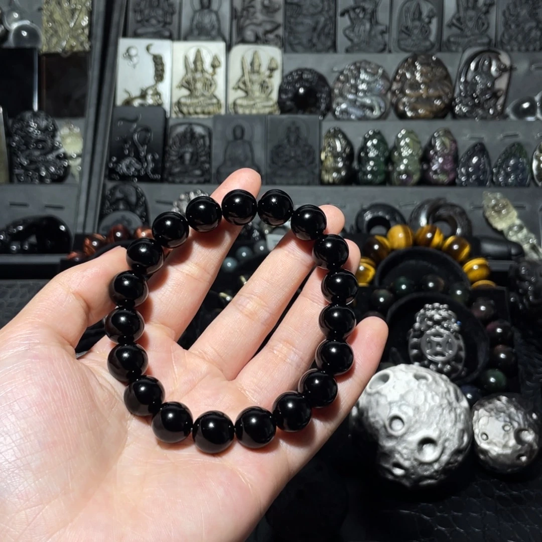 昨***昨黑曜岩未镶嵌手链