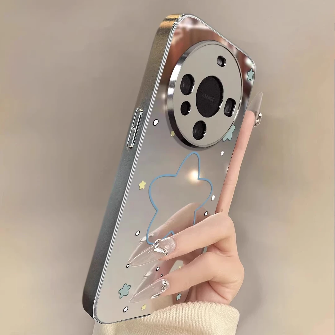 蓝色星星适用华为mate70pro手机壳可爱Pura70pro保护壳600pro防摔