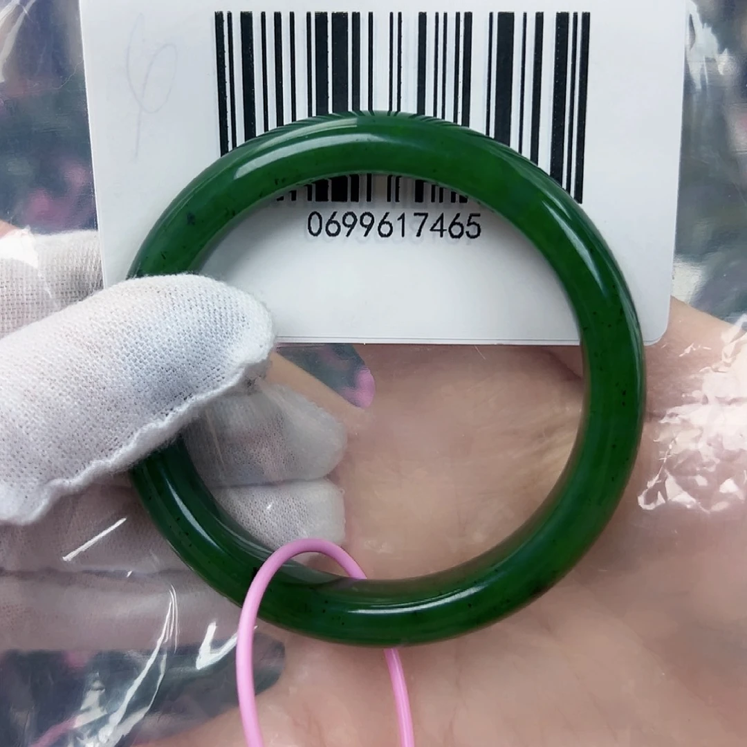 和田玉（碧玉）手镯未镶嵌57