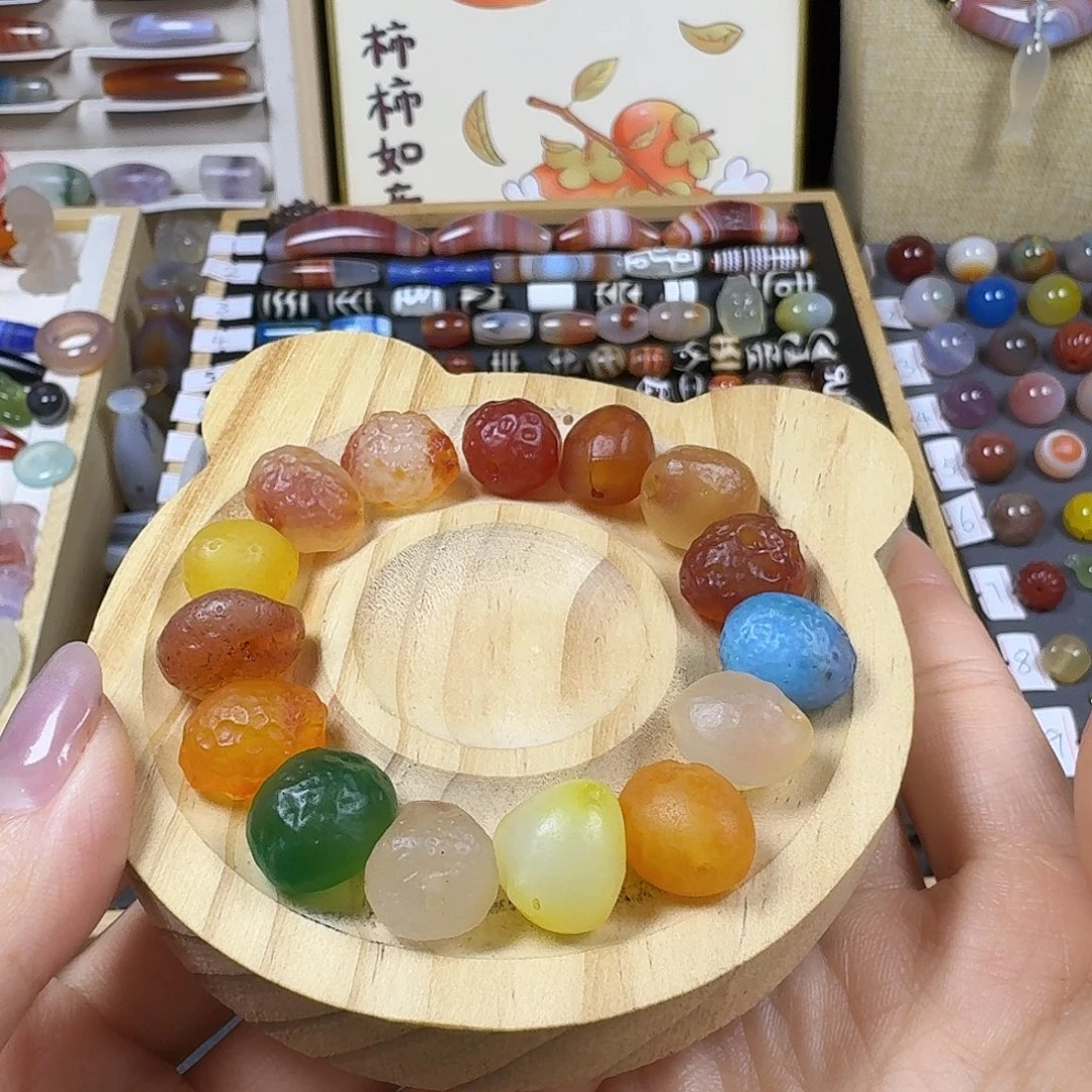 小***灰玛瑙/玉髓未镶嵌颈饰