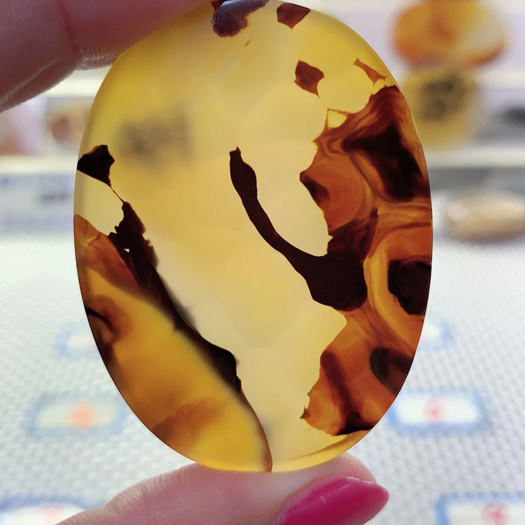 玛瑙/玉髓吊坠未镶嵌吕*