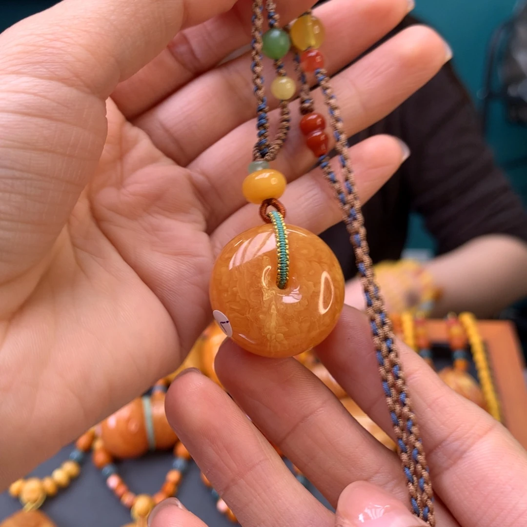 蜜蜡未镶嵌颈饰天然