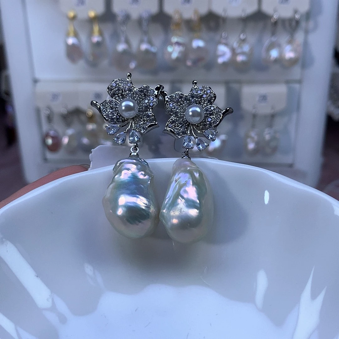 耳饰合金淡水珍珠特价3980