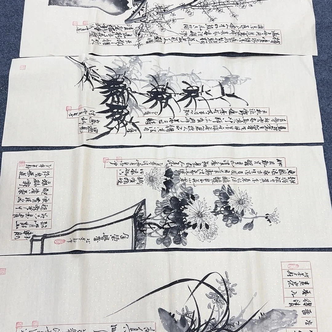 国画国画作品宣纸纯手绘