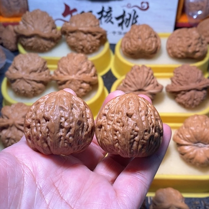 文玩核桃把件铁锤 35 34