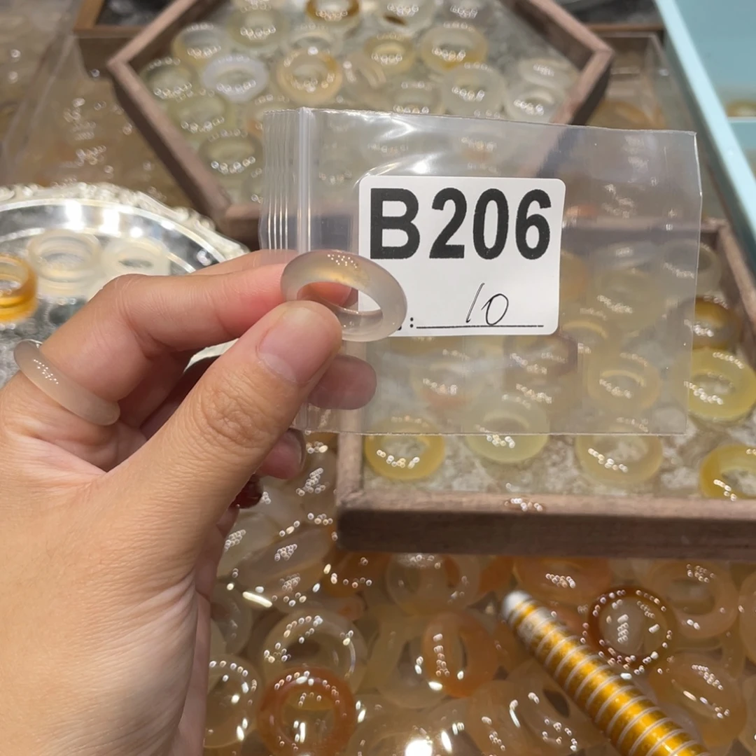 玛瑙/玉髓未镶嵌戒指206