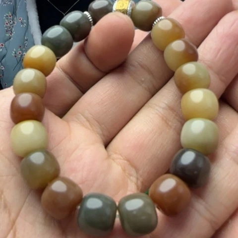 玛瑙/玉髓手链合金菩提