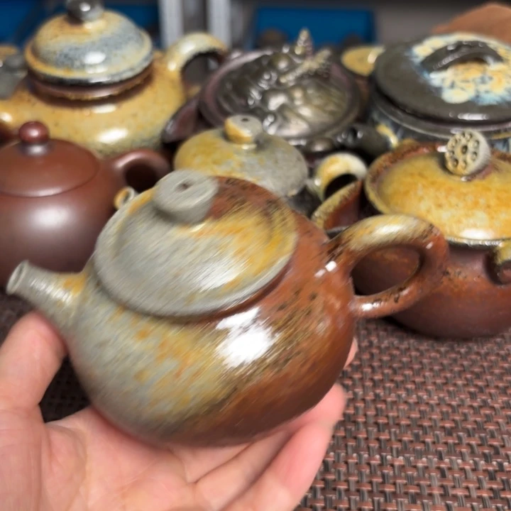 茶杯紫砂段泥手持180