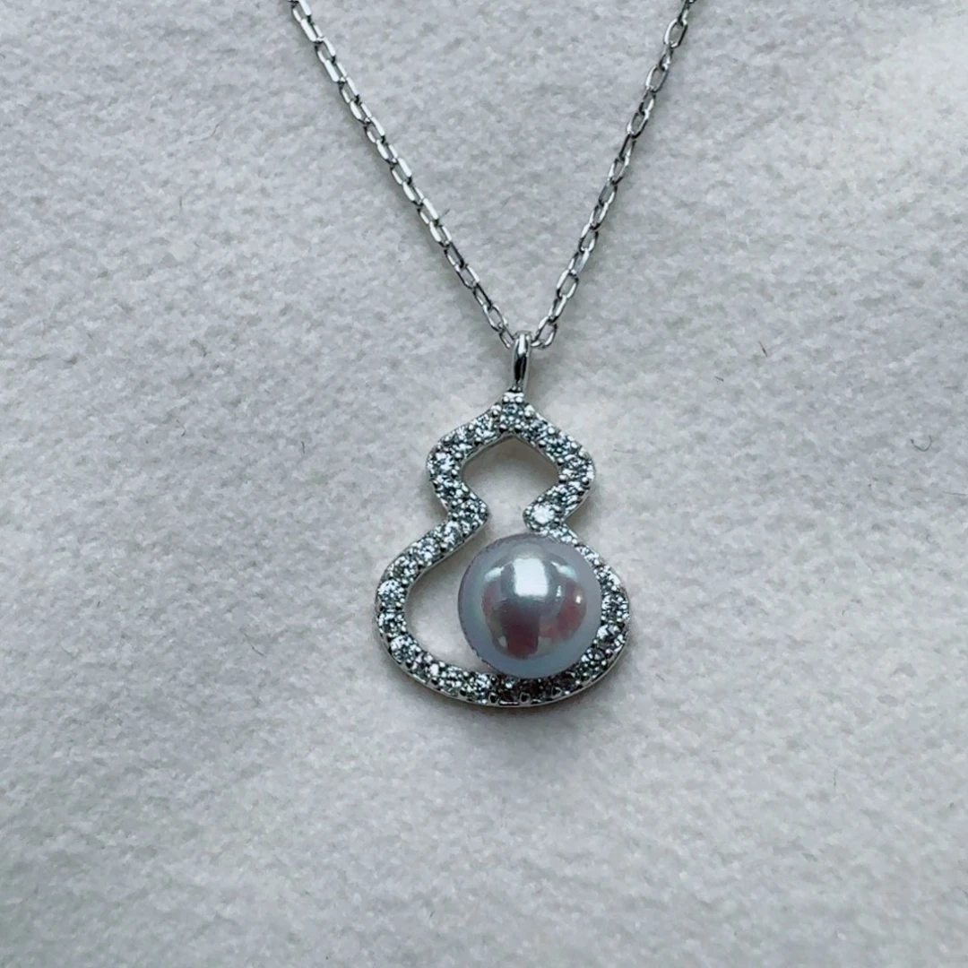 颈饰海水珍珠银S925镶嵌@@yd327