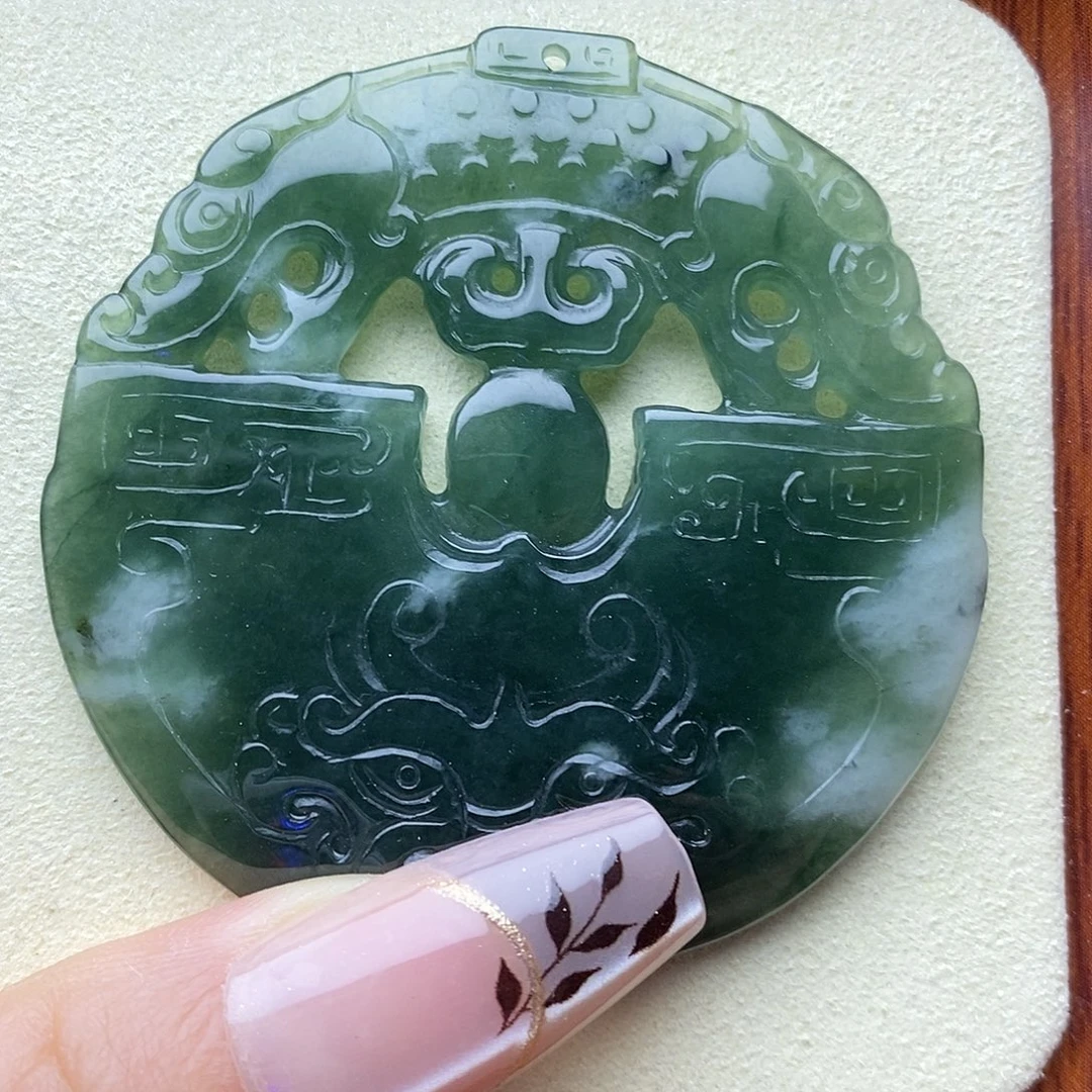 颈饰未镶嵌翡翠仿古挂件