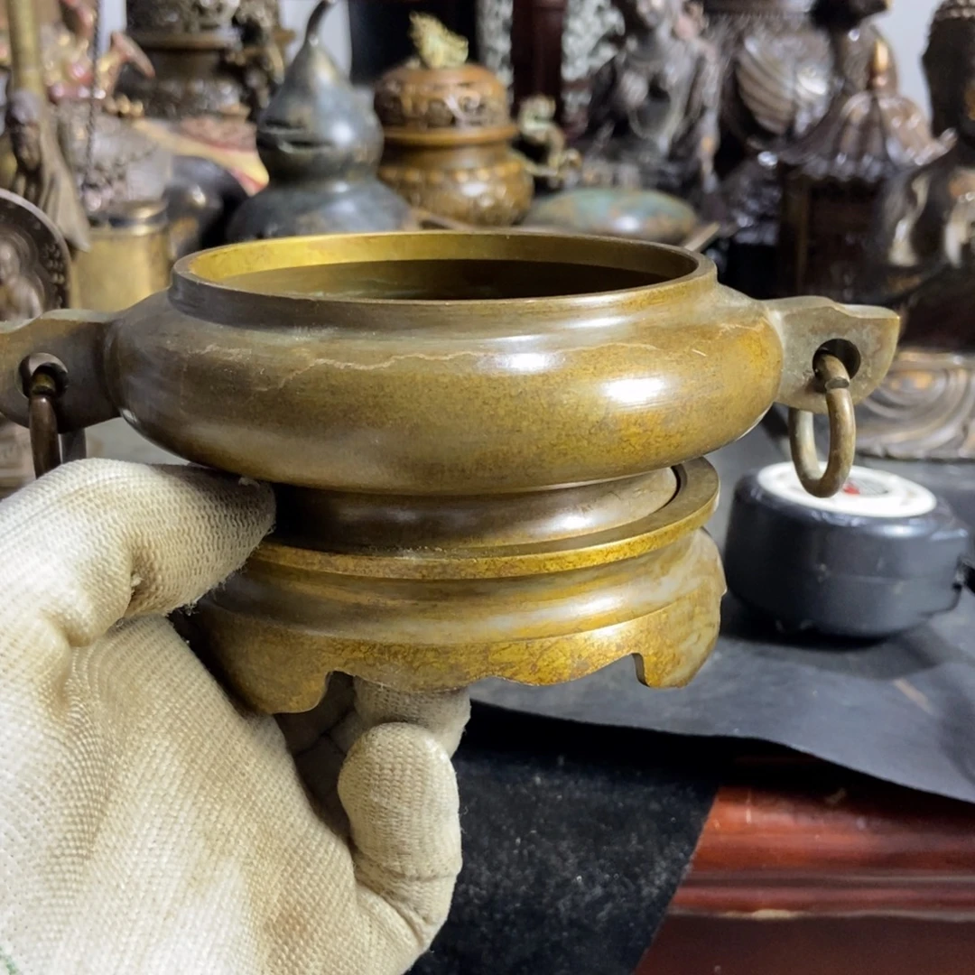 铜器工艺品摆件香炉摆件