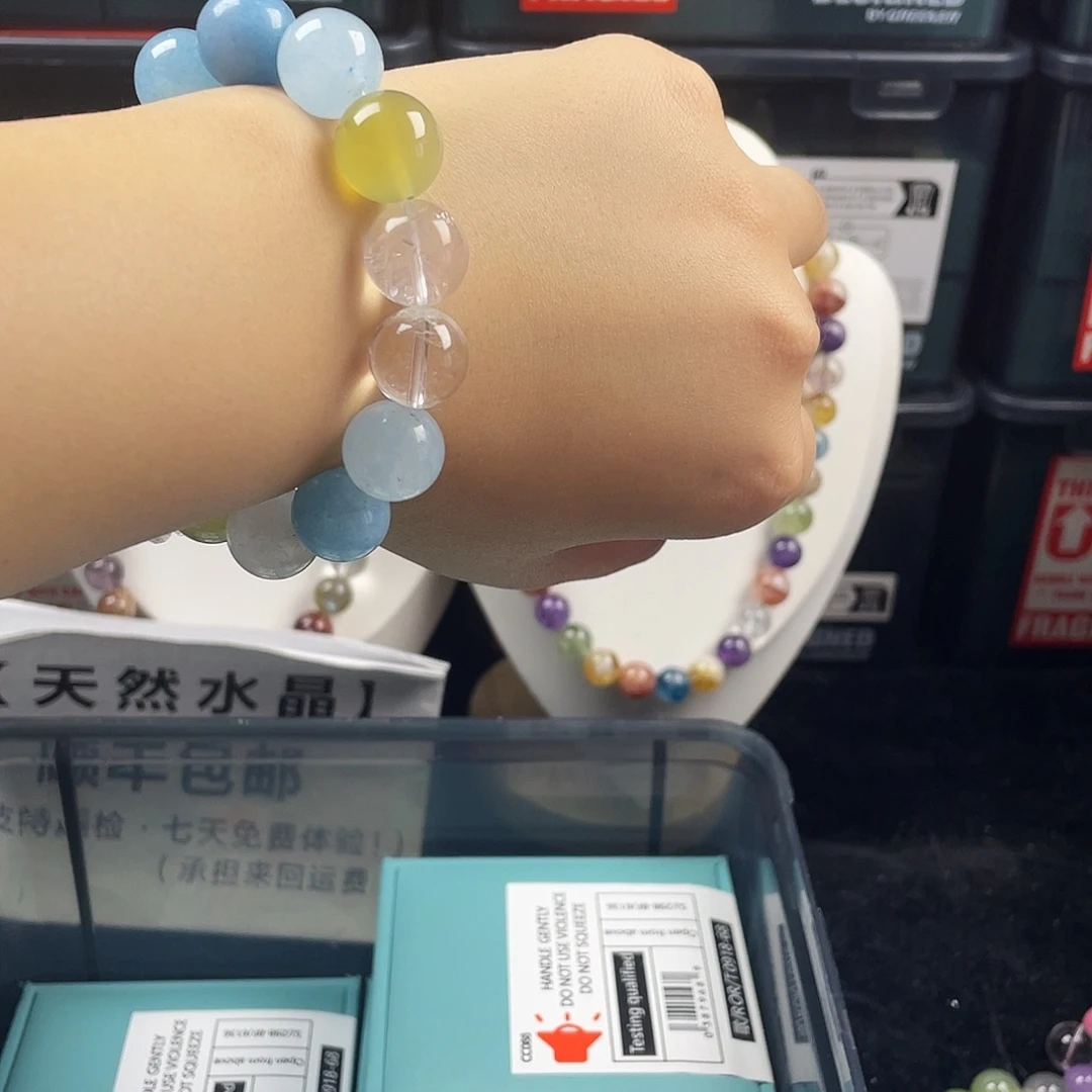 手链烟晶银S925镶嵌