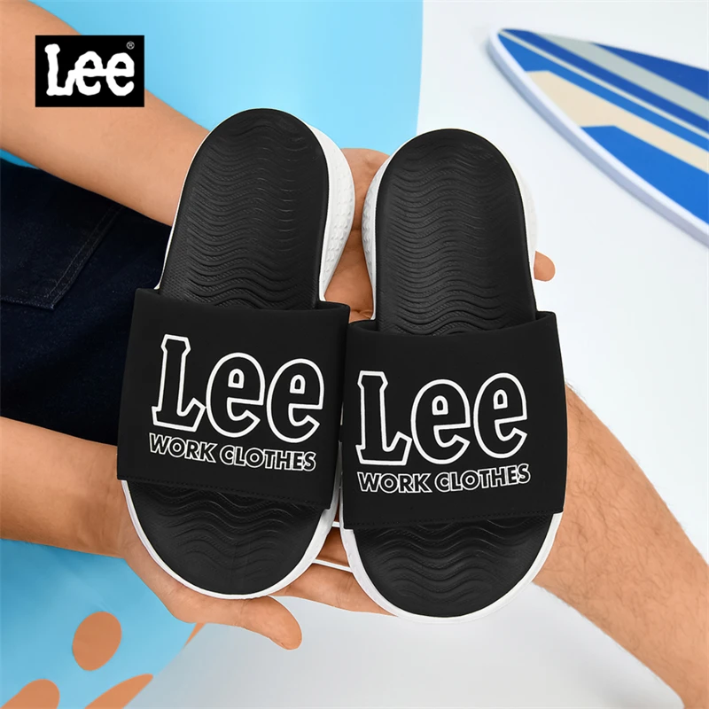 Lee夏季一字外穿厚底凉拖男士时尚舒适百搭软底潮流防滑一字拖鞋