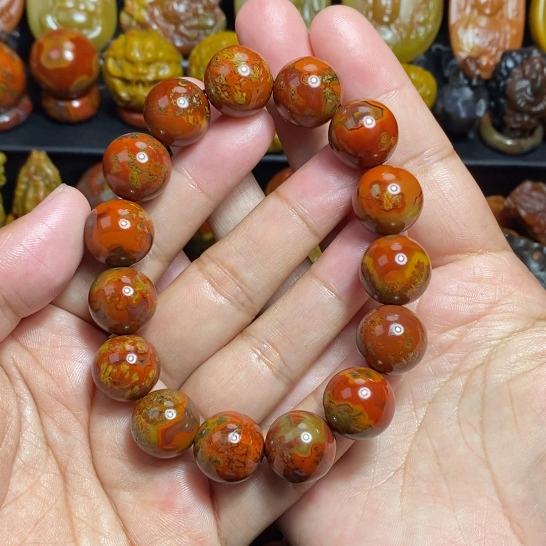 玛瑙/玉髓未镶嵌战国红勇****行