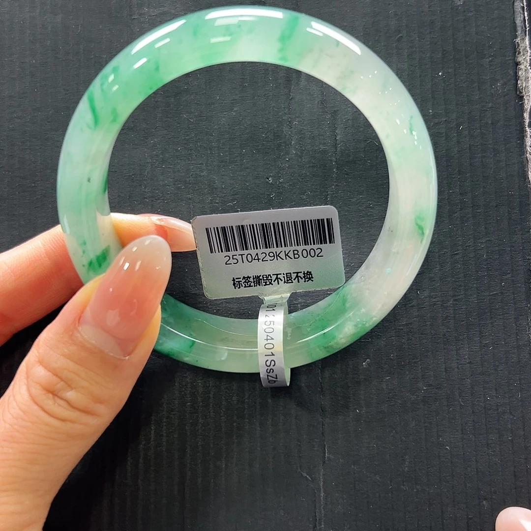 石英质玉（非洲翠）手镯未镶嵌➕艳艳57