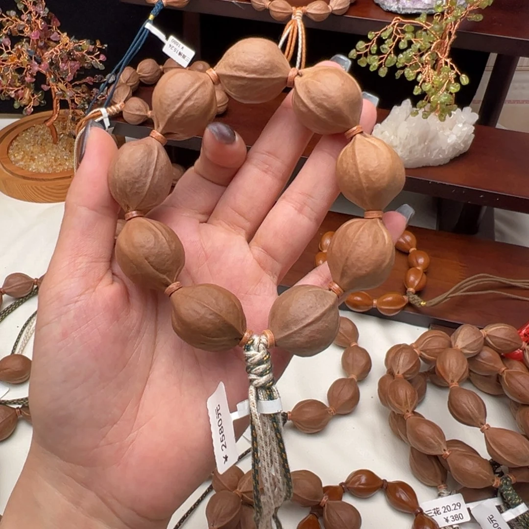 越***单手串/手链橄榄核梅林铁核手串/22X27
