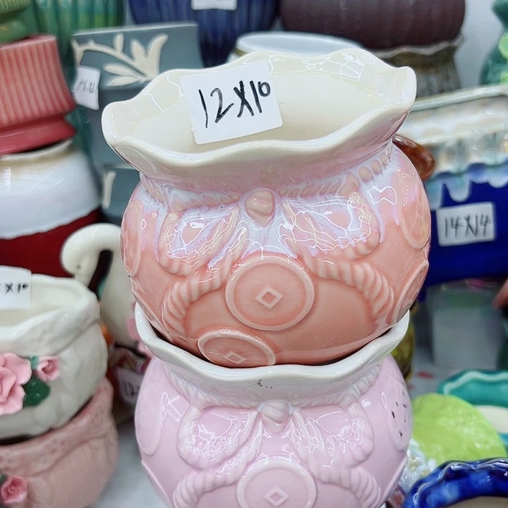 有孔，满10元发货多肉陶瓷花盆