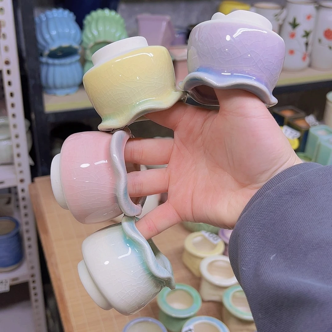 红陶陶瓷花盆当场满12包邮