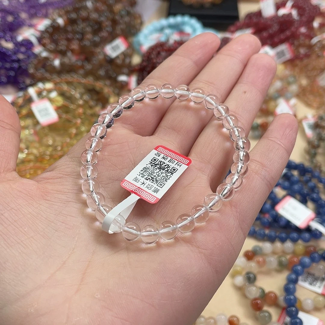 水晶手链未镶嵌白水晶6mm