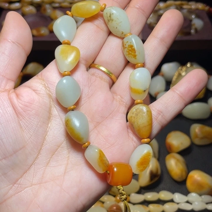 和田玉未镶嵌手链