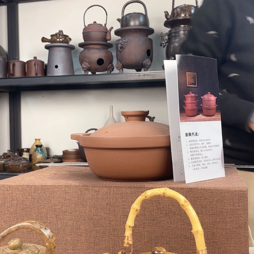 紫泥茶壶紫砂粗陶茶器