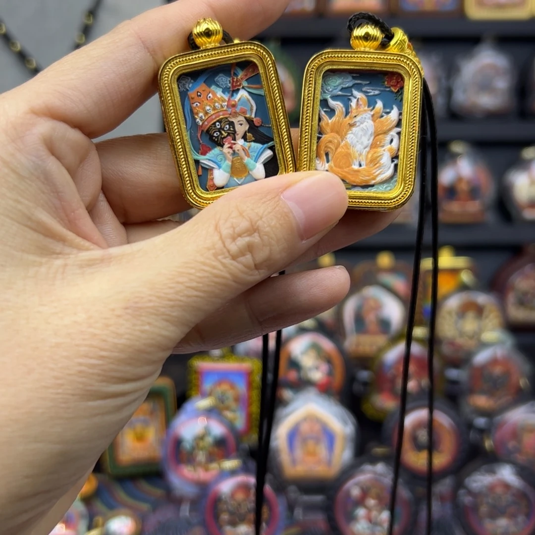 黄铜手绘擦擦前世九尾